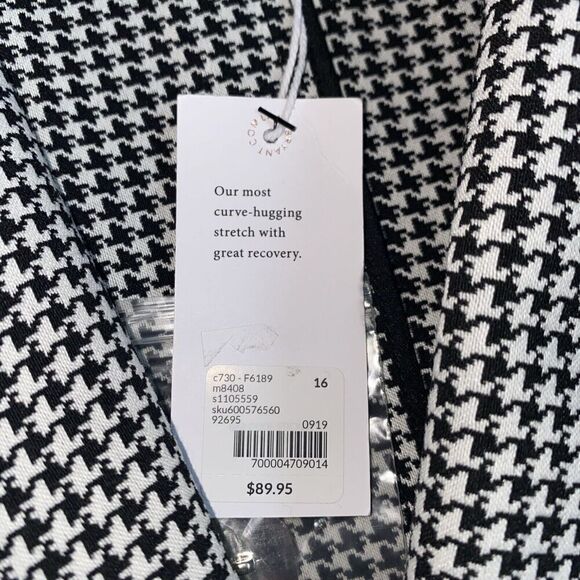 The Bryant Blazer Womens Size 16 Black White Houndstooth Office Work Jacket NWT - Picture 3 of 8
